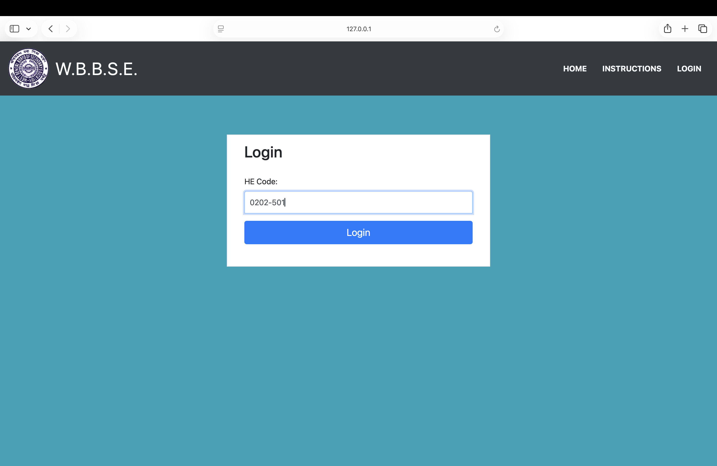 Login Page